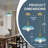 1-light Petal Gradient Glass Pendant Light, 10.2 Inch Dia X 68.9 Inch H, E26 Base-118539085-122780815