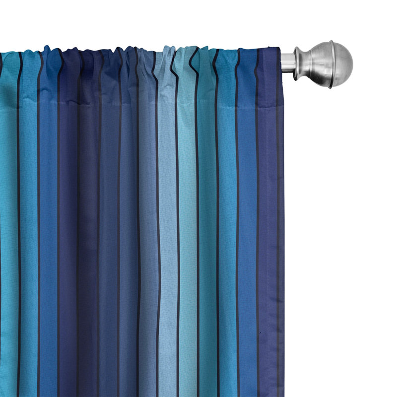 Plaques Semi-Sheer Rod Pocket Curtain Panels, 28" x 84"