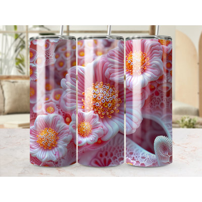 Choose Handmade Tumblers 591 mL Vacuum Insulated Stainless Steel (18/8) Travel Tumbler with Straw