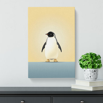 Penguin Minimalism Art No.4 - Wrapped Canvas