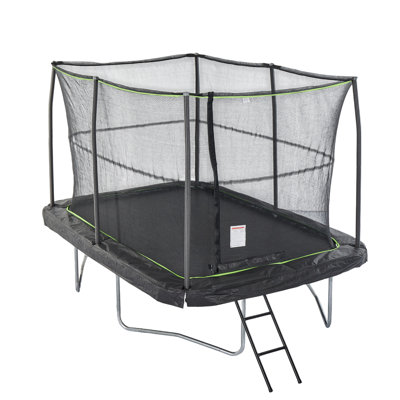 Jumpking 7Ft X 10Ft Rectangular Trampoline With Patented Safety Enclosure, Heavy-Duty Frame, And Powder-Coated Ladder