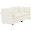 Chaise en chenille blanche et décorative, structure en bois massif, tissu respirant, chaise de salon luxueuse, housse, ensemble moderne,