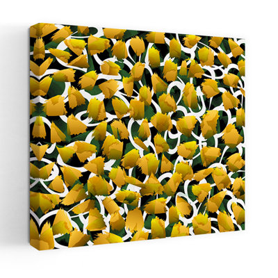 Art contemporain abstrait tulipe
