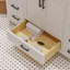 Ensemble de meuble-lavabo simple 48 po avec plateau en quartz blanc Rooh-101808789-101808786