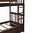 -Colored Twintwin Bunk Bed With & Practical Storage Choices Handrail 2 Options