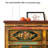 Rustic Wooden Painted Storage Special Cabinet With Unique Design