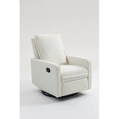 Fauteuil d'appoint inclinable moderne et moelleux Lumora Revolve Collection avec rotation à 360 degrés