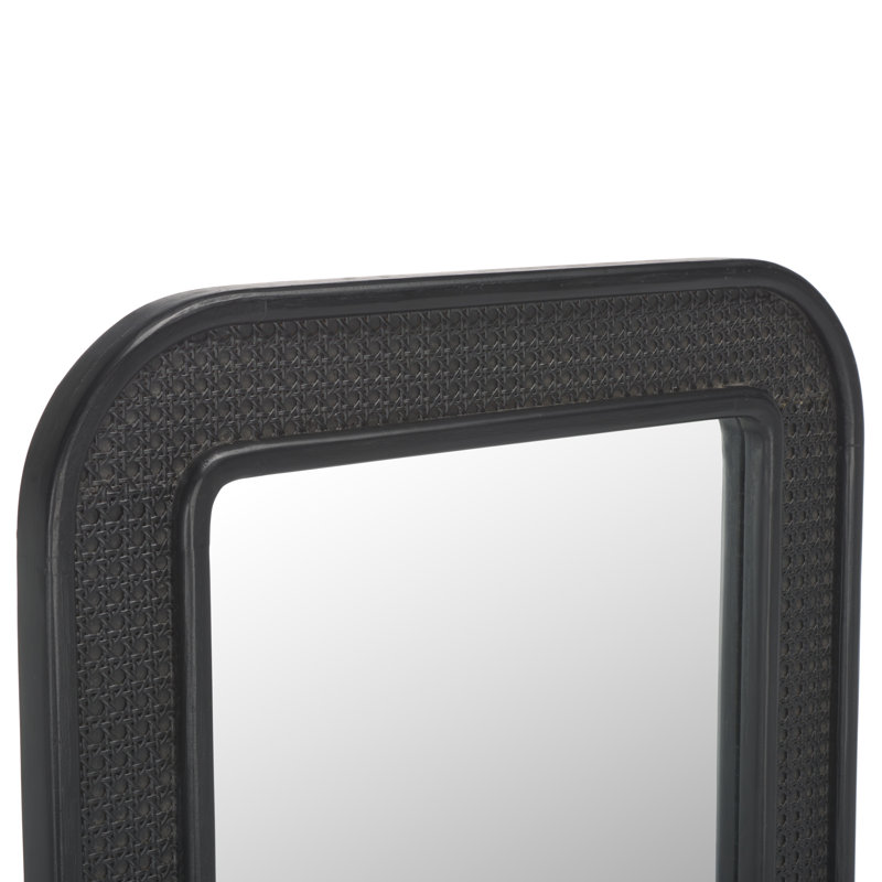 Arlesa Rectangle Wall Mirror, Black