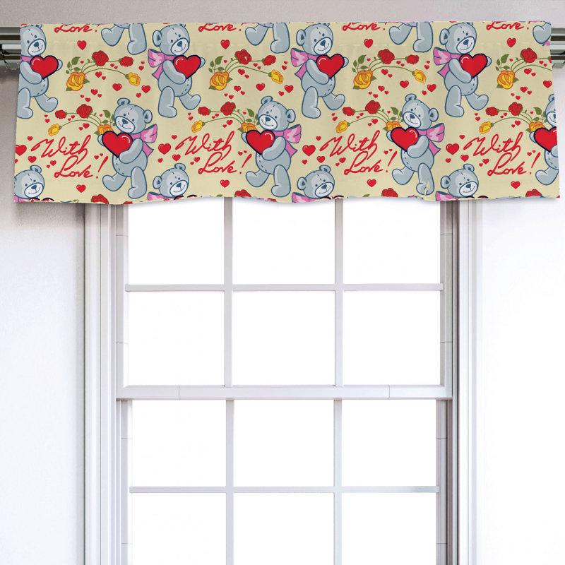 Sateen Ruffled Window Valance