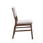 Chaises d'appoint rembourrées en velours côtelé mauve avec finition noyer (de 2), sièges de style scandinave, capacité de poids de 220 lb, conception poussiéreuse et assise, hauteur de siège de 19 po, 220 lb