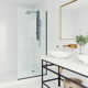 Zenith 34" W x 74" H Fixed Frameless Shower Screen with 3/8" Glass