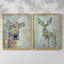 Fantastic Florals Cow - reproduction encadrée de qualité supérieure - prête à être accrochée - aucun clou requis - aucun clou requis-1550872502-1550872500