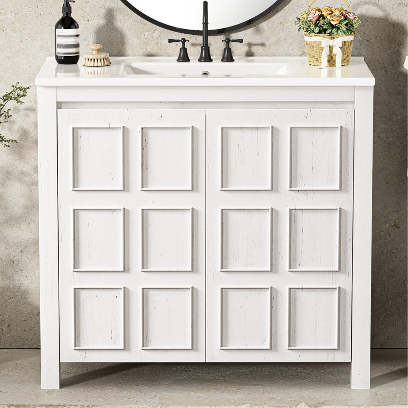 Meuble-lavabo l 18,13 po x P 35,27 po x H 33,66 po