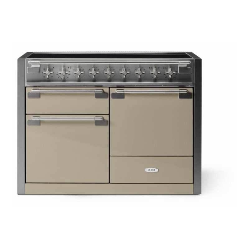 Elise 48" 6 Cubic Feet Induction Freestanding Convection Range, Fawn