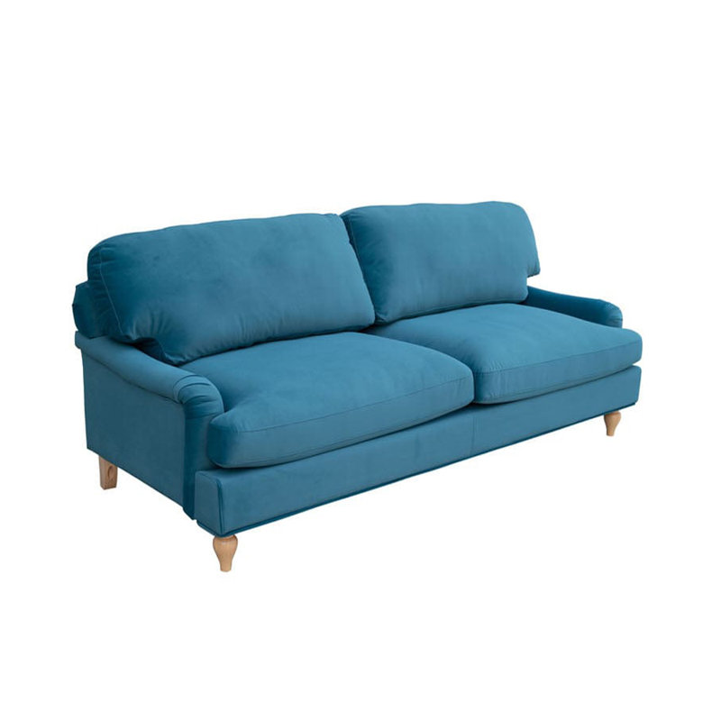 Kopervik 3 Seater Sofa, Bunburry Teal Velvet