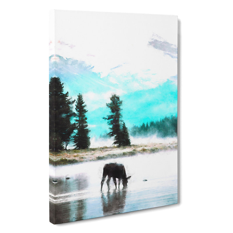 Donkey - Wrapped Canvas Print, 50cm H x 35cm W x 3cm D