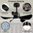 Ceiling Fans With Lights And Remote/APP Control, Low Profile Ceiling Fans with 5 Reversible Blades 3 Colors Dimmable 6 Speeds