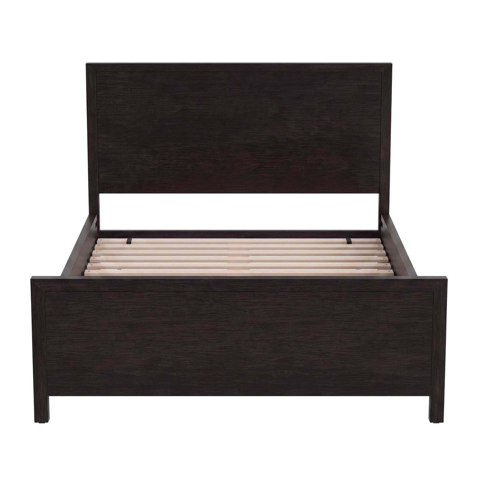 Celine Wood Panel Bed, Antique Coffee