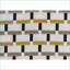 Repose-pieds, repose-pieds moderne en tissu jacquard multicolore, antidérapant, diamètre 16 po x H 17 po | Multicolore | Textile