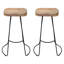 Élégant tabouret de bar de 30 pouces avec siège de selle et base en métal durable, parfait pour les intérieurs modernes et industriels.