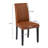 Parsons Dining Chairs Set of 2, Upholstered Kitchen Chairs for Small Spaces, Accent Side Chairs for Dining Room & Apartment, Modern PU Leather High-Back Wood Chairs-320683877