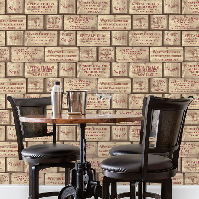 Eaton 1000cm x 53cm Matte Non-Pasted Wallpaper Roll, Red