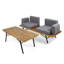 Causeuse d'extérieur avec table basse Canoga