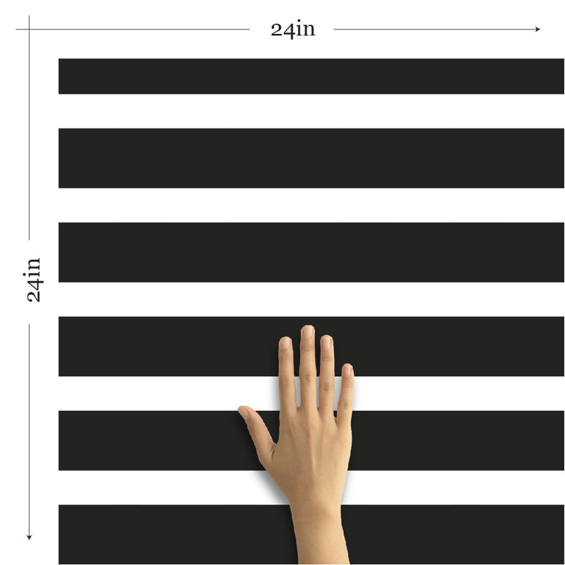 Aradhya Peel & Stick Striped Tile, 48" L x 24" W