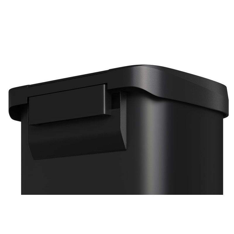 Stainless Steel Tilt Out Trash Can, Black
