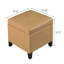 Repose-pieds 17,5 po en similicuir avec rangement-536830740