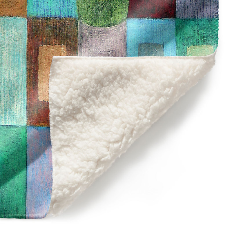 Couverture sherpa doux couleur claire, l 51 po x L 60 po