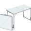 Table de camping pliante réglable en hauteur 47 po - Léger, portable, pour le garage, pique-nique, léger portable réglable, espaces intérieurs