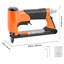 Agrafeuse pneumatique, agrafeuse à revêtement pneumatique de calibre 20 pour agrafes à fil fin de 50 po de longueur 1/2 po 1/4 po -5/8 po, pistolet à agrafes à chargement maximal de 110 pièces pour le revêtement, le travail du bois et les projets d