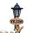 Sitting Dog Solar Lantern Planter Statue
