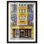 Décoration murale mode "Floral Art Storefront III" par Notoriart, cadre noir, 36 x 54