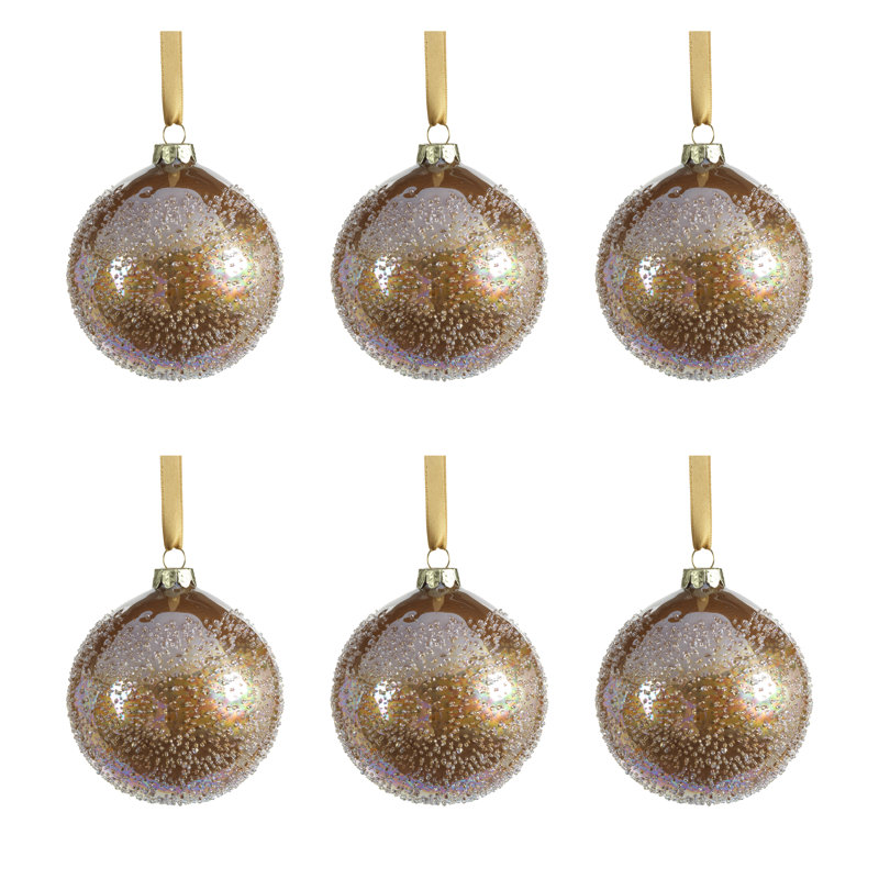 Ornement Helka The Holiday Aisle®, H 4 po x l 4 po x P 4 po, Or foncé