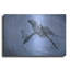 Art mural en métal luxueux «Blue Harmony» par Stephen Mitchell, 16 po x 12 po-1038261788