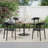Set Of 4 Stackable Plastic Patio Chairs, Outdoor Dining Chairs Set Modern Office Guest Reception Seating, Lightweight Garden Chairs For Office, Balcony, Porch, Patio-1088333872