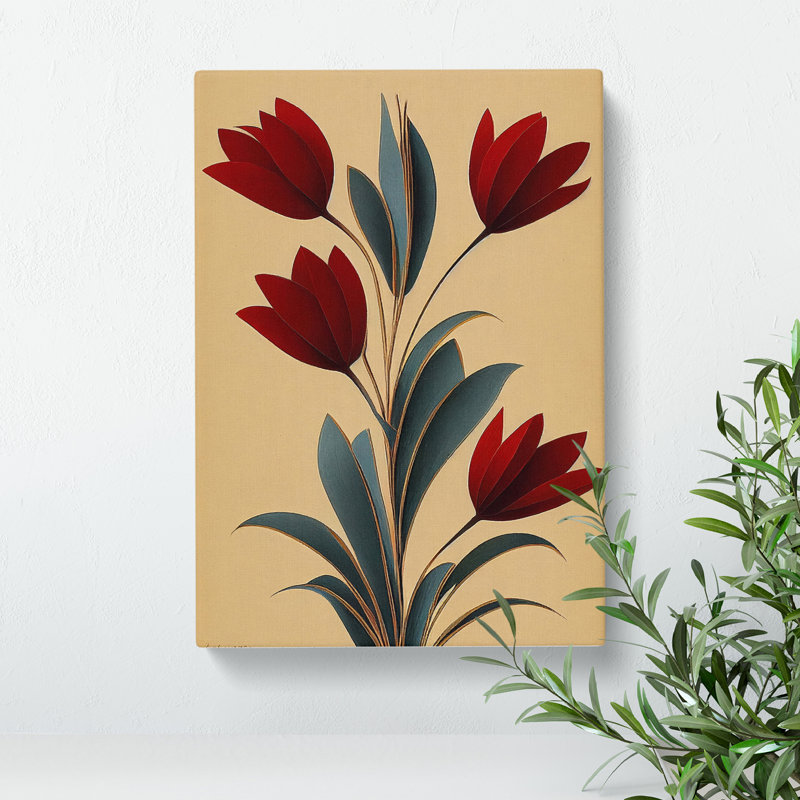 Stupendous Flowers - Wall Art, Wrapped Canvas, 50cm H x 35cm W, No Matte