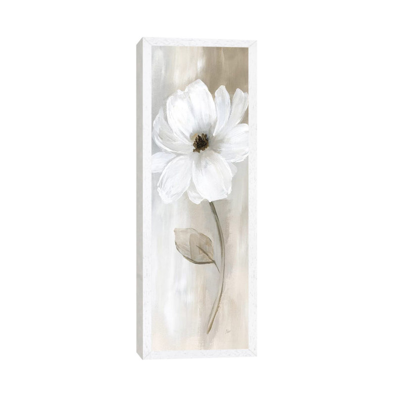Sheer Elegance II by Nan - Panoramic Painting on Canvas, 30.48 cm H x 91.44 cm W, White Framed Canvas