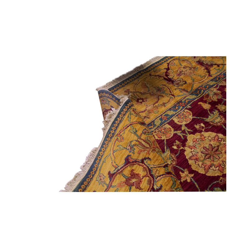 Tapis rouge noué à la main de haute qualité