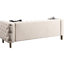 Canapé Modern Living, velours crème l 84,25 po avec housse anti-odeurs, 2 coussins décoratifs-279594045