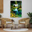 «Vibrant Woodland Stream Peaceful Serene Tranquil Lily Forest Landscape», art mural-129145357