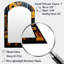 «African Tribal Rhythms II», art mural africain, miroir mural asymétrique jaune-485863975