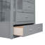 Lit simple superposé avec pieds en bois massif et lit gigogne gris - Luxury Luxury For A Serene-648572591