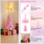 Arbre de Noël artificiel en PVC ignifuge avec charnières en métal 3 pi 160 pi et 3 pointes pour table de salle à manger