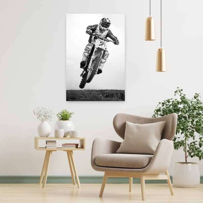 Art mural contemporain Rider, H 36 po x l 24 po
