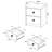 Geary Dark Pine 2-Drawer Nightstand LED Lights And USB-653389115