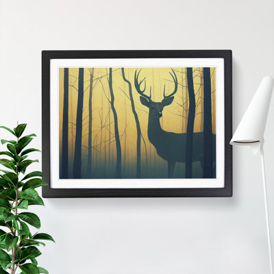 Magical Stag Deer - Single Picture Frame Print