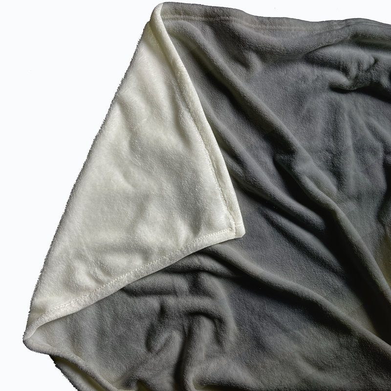 Dorothea Plain Weave / Muslin Throw Blanket, Grey